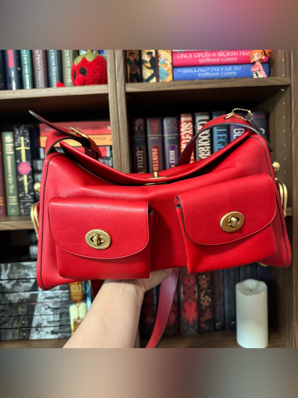 COACH Haversack Scarlet USED
